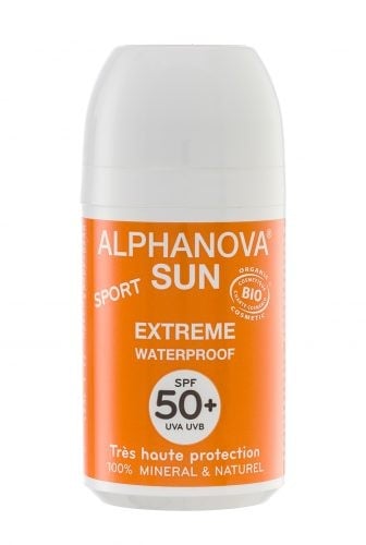 Alphanova Sun, Bio Krem Przeciwsłoneczny w kulce, filtr SPF50+, EXTREME SPORT
