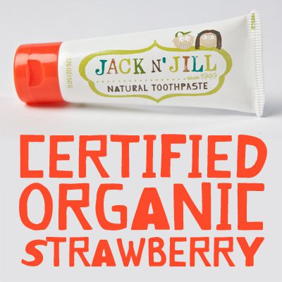 Naturalna Pasta do zębów, organiczna truskawka i Xylitol, 50g, Jack N'Jill