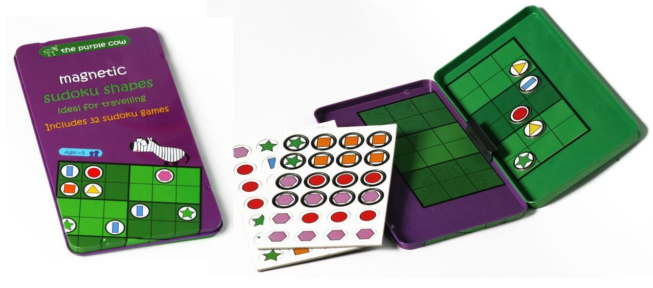 Gra magnetyczna Sudoku Kształty - The Purple Cow