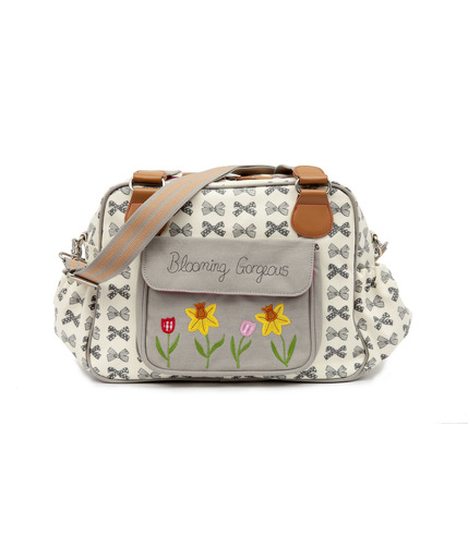 Torba do wózka Pink Lining - Blooming Gorgeous Grey Bows