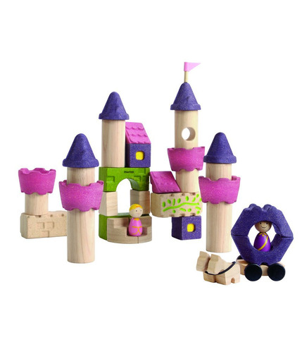 Drewniane klocki Zamek księżniczki, Plan Toys