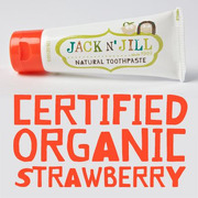 Jack N'Jill, Naturalna Pasta do zębów, organiczna truskawka i Xylitol, 50g