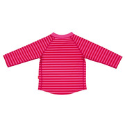 Lassig, koszulka do pływania z długim rękawem Pink stripes, UV 50+, 0-6 mcy