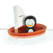plan toys, Żaglówka z pingwinem - zabawka do kąpieli