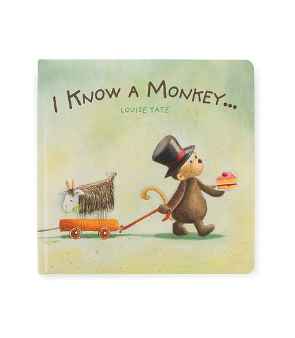 Jellycat, książeczka "I know a monkey"