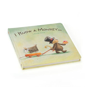 Jellycat, książeczka "I know a monkey"