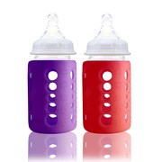 Cherub Baby, Zestaw 2 Eko-butelek 240ml Red and Purple