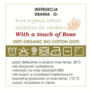 With a touch of Rose, Śpiworek organiczny z krótkim rękawem pink