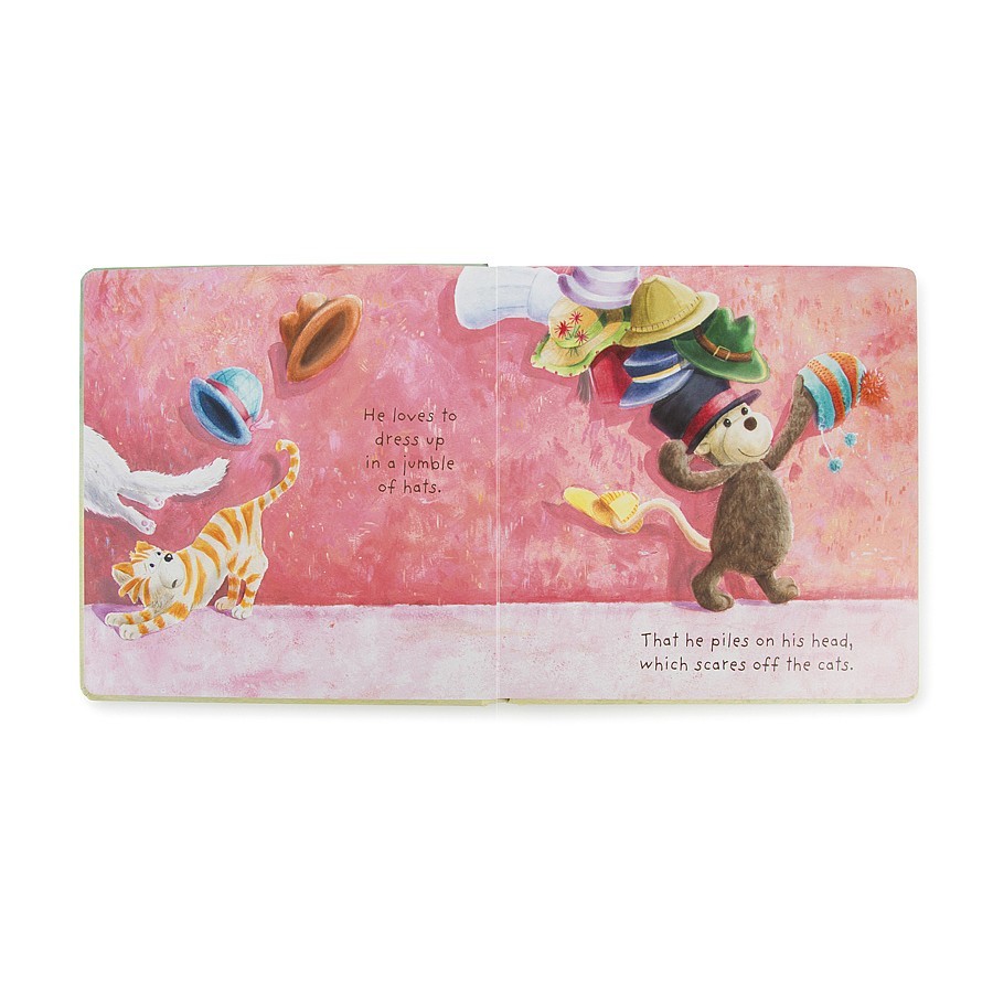 Jellycat, książeczka "I know a monkey"