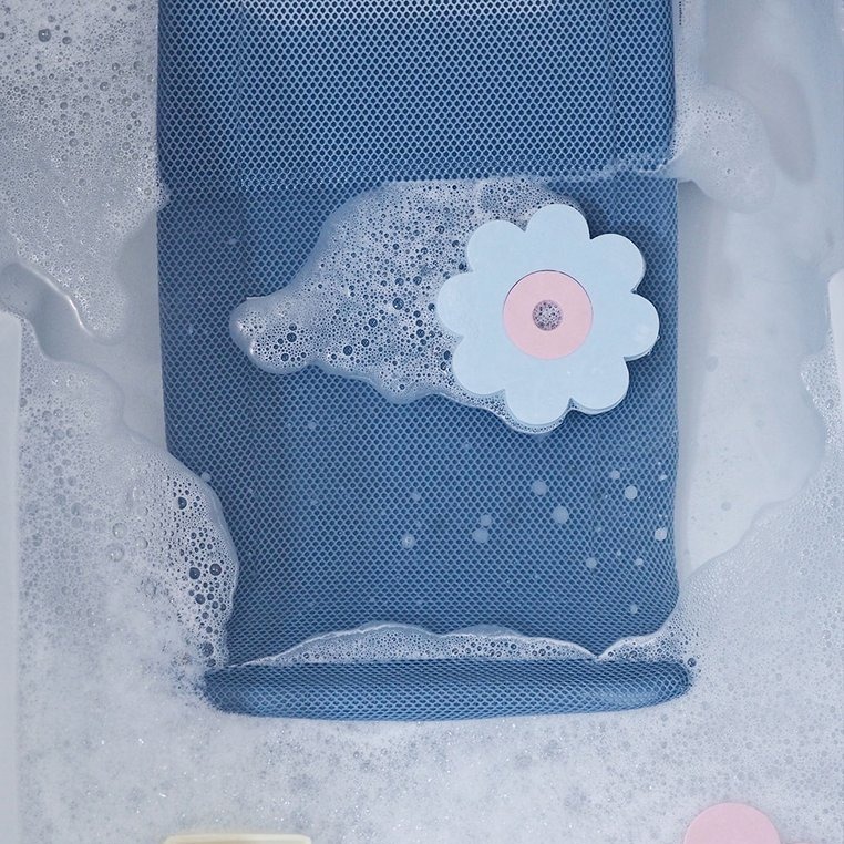 Beaba, Leżaczek – wkładka do kąpieli dla niemowląt Parma Grey