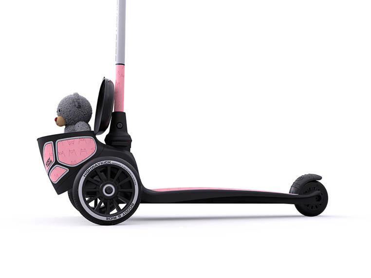 Scootandride, Highwaykick 2 Lifestyle Hulajnoga trójkołowa balansowa ze świecącymi kółkami odblaskową kierownicą Reflective Rose Scootandride, Highwaykick 2 Lifestyle Hulajnoga trójkołowa balansowa ze świecącymi kółkami odblaskową kierownicą Reflective Rose