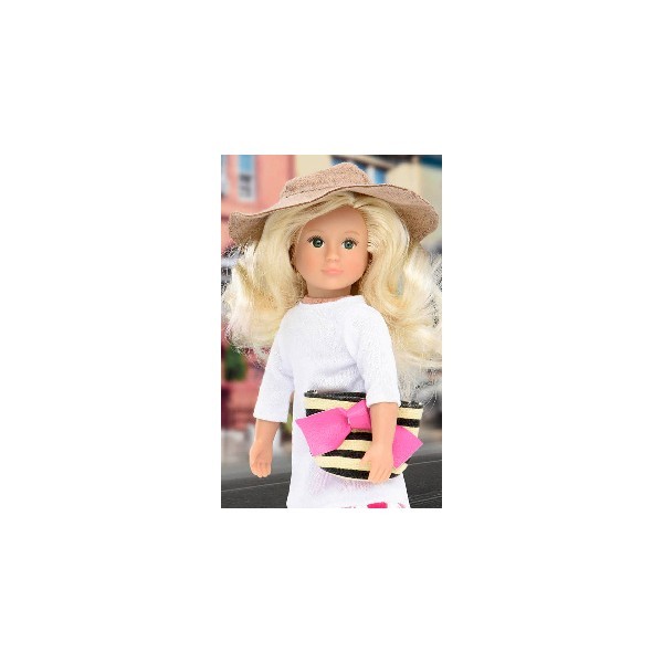 Lori, Lalka BREANNA - blondynka, biała tunika, kapelusz Lori, Lalka BREANNA - blondynka, biała tunika, kapelusz
