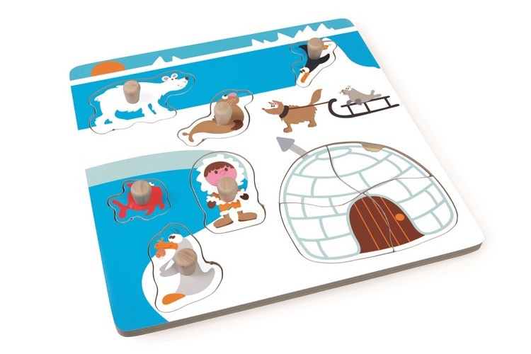Scratch, Puzzle z uchwytem Eskimos