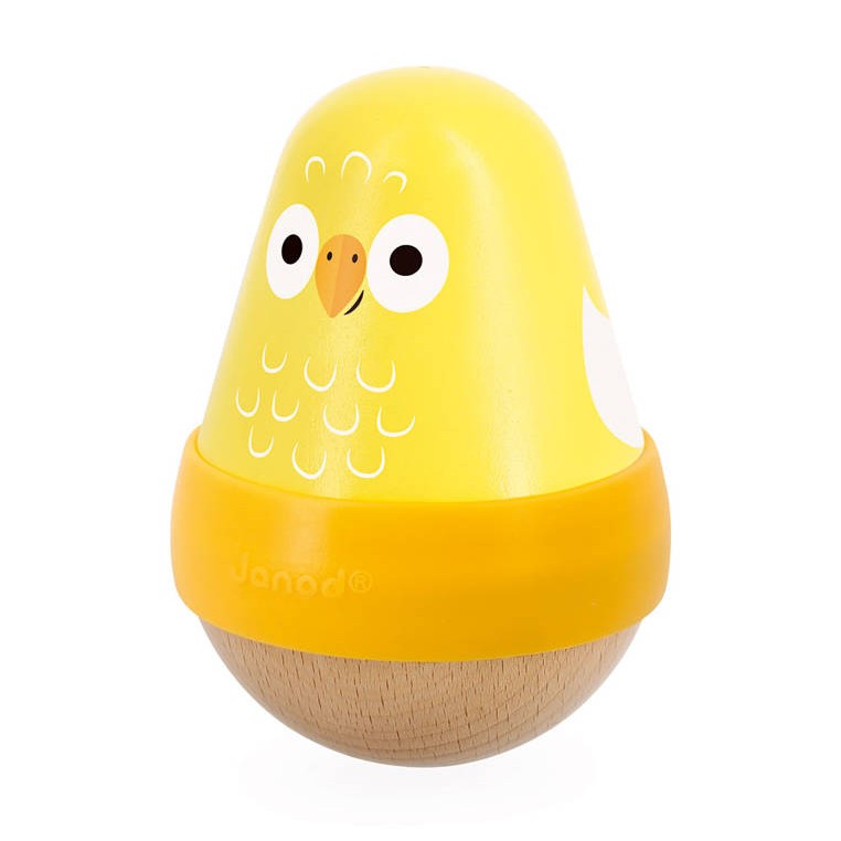 Janod, Drewniana wańka wstańka z dzwoneczkiem Ptaszek Tropik