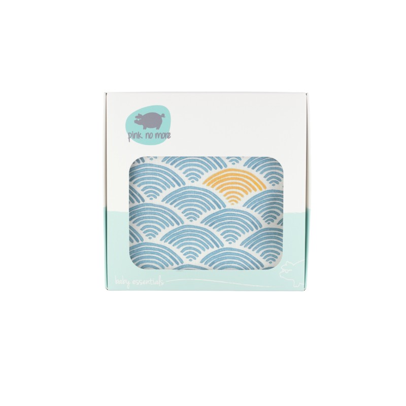 Pink no more,Otulacz bambusowy BLUE OCEAN Pink no more,Otulacz bambusowy BLUE OCEAN