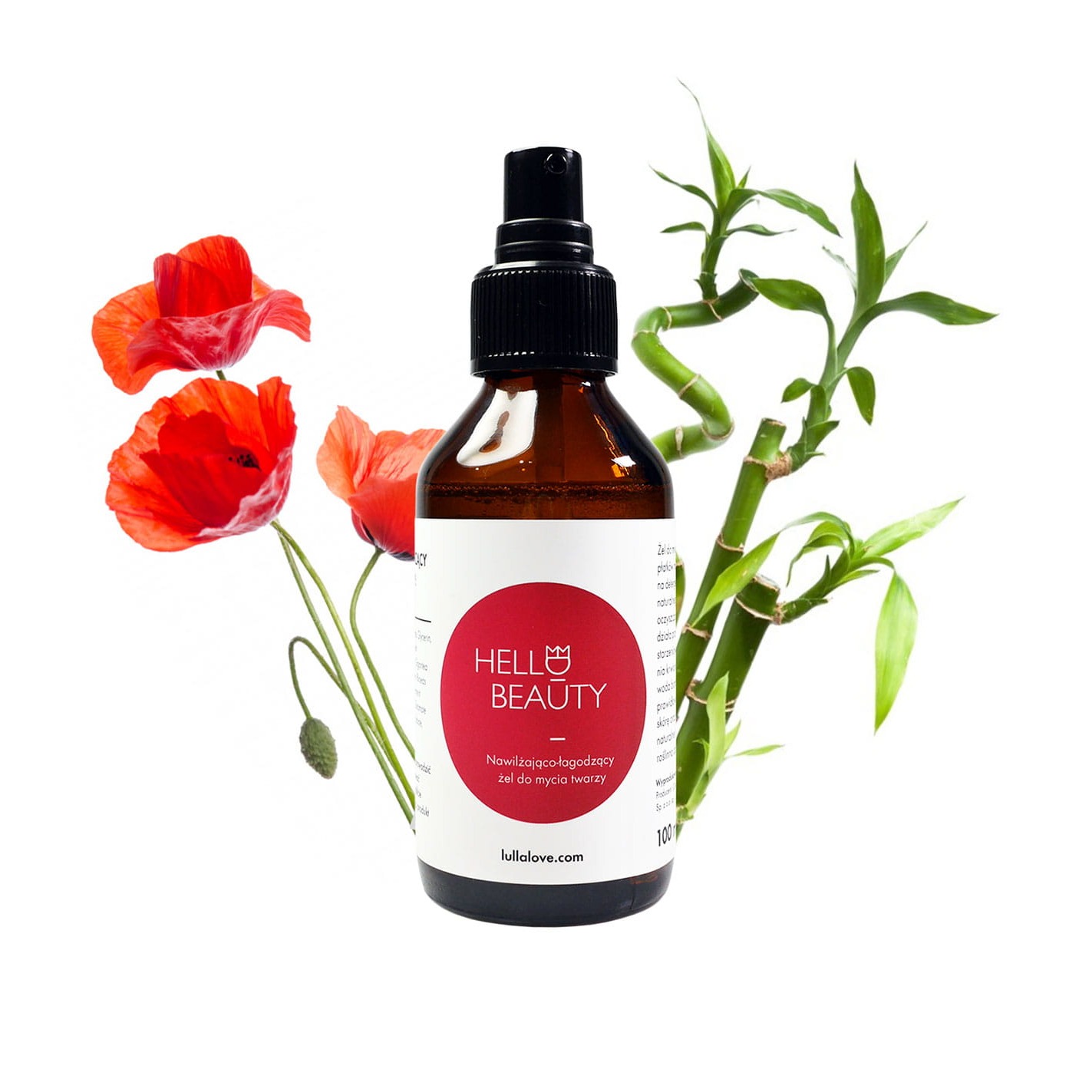 Lullalove, Nawilżająco łagodzący żel do mycia twarzy - mak i bambus, 100 ml Lullalove, Nawilżająco łagodzący żel do mycia twarzy - mak i bambus, 100 ml