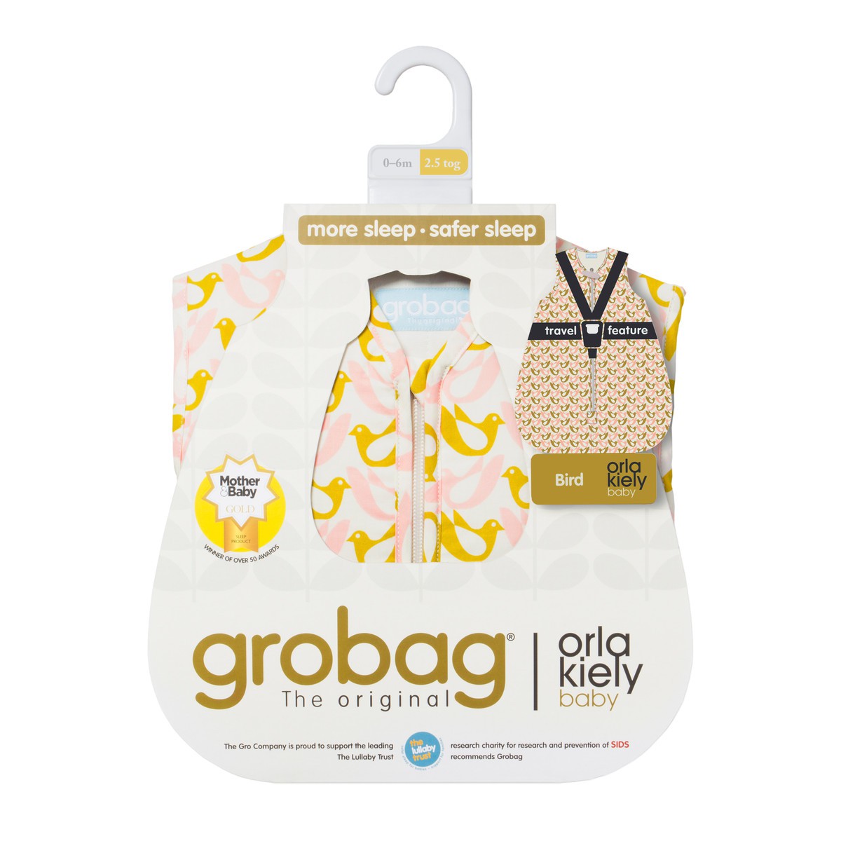 Gro Company, Śpiworek Orla Kiely Bird Travel 2,5 tog, 6-18 m-cy Gro Company, Śpiworek Orla Kiely Bird Travel 2,5 tog, 6-18 m-cy
