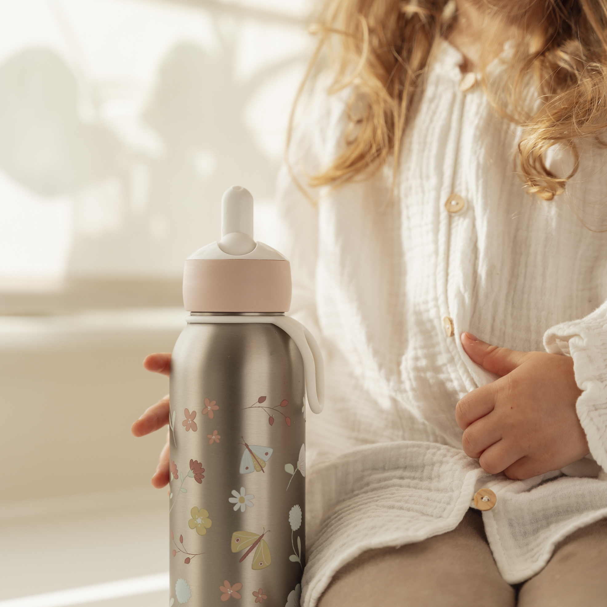 Little Dutch,  Bidon termiczny 350 ml Flowers & Butterflies