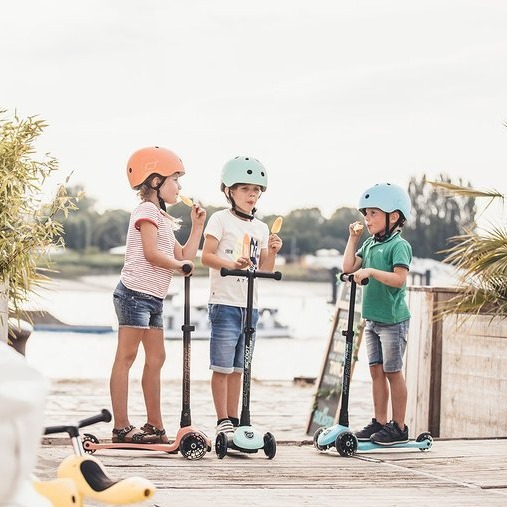 Scootandride, Kask S-M dla dzieci 3+ Blueberry kolekcja Icecream 2020