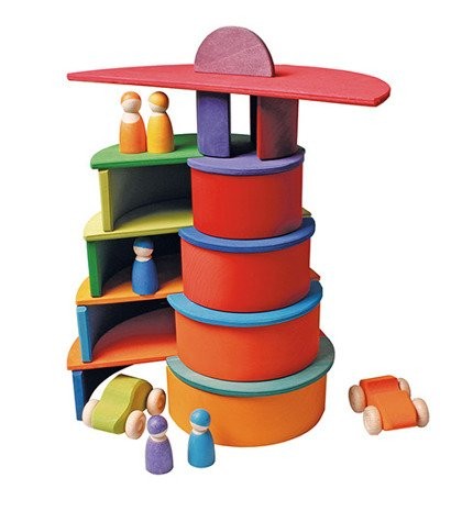 Kolorowa 10-elementowa tęcza zachód słońca 1+ Grimm's