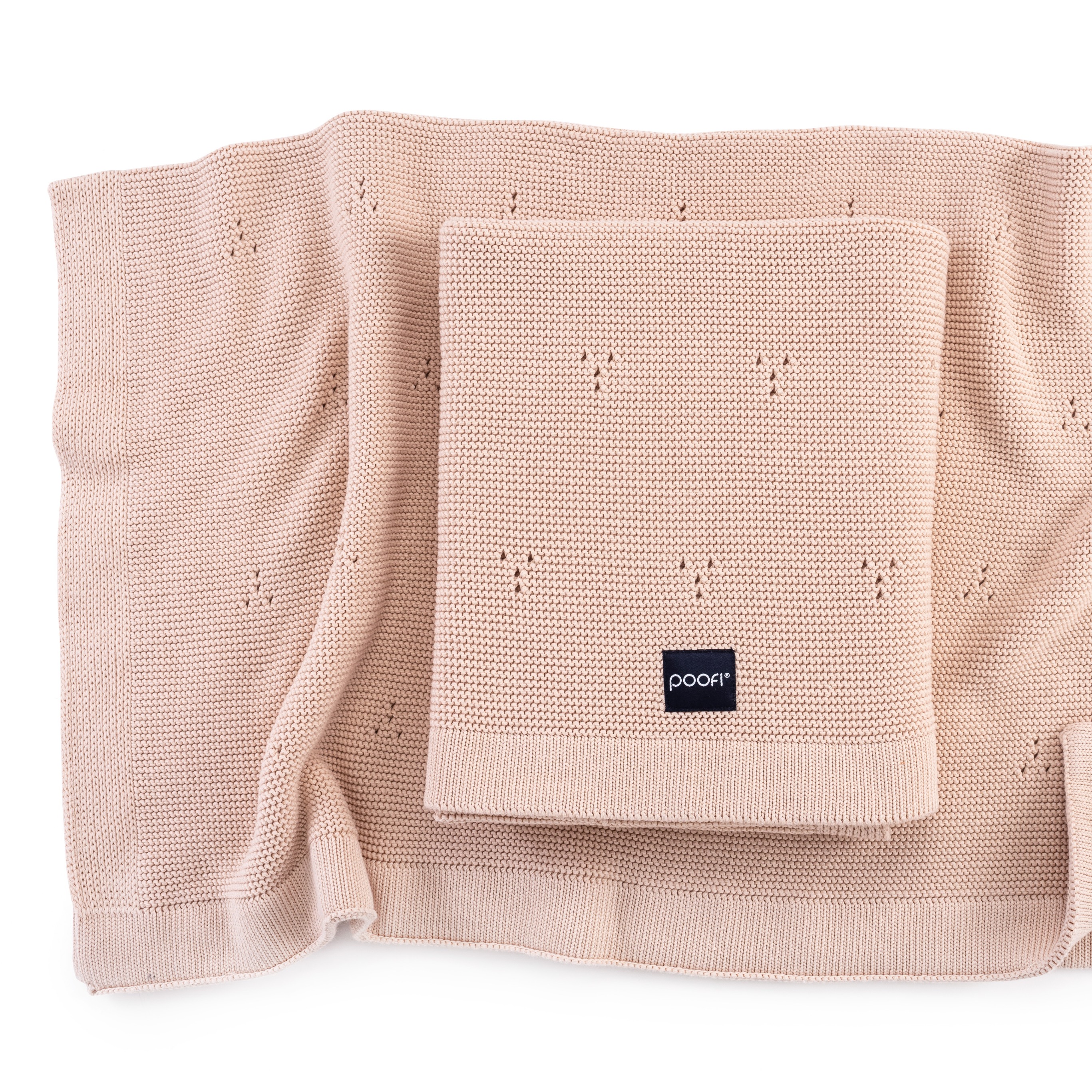 Poofi, Kocyk bawełniany Paris - brzoskwiniowy