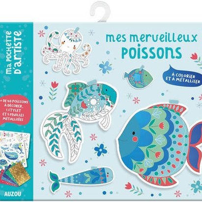 Auzou Zestaw artystyczny Brokatowe rybki