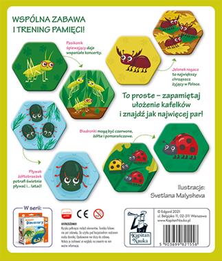 Gra memory Owady i robaczki Kapitan Nauka