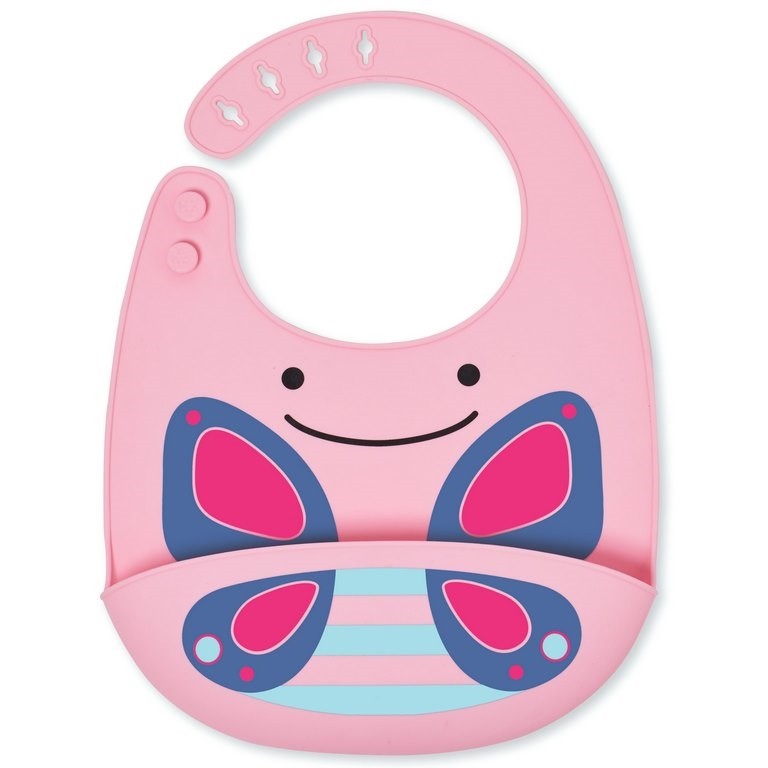Skip Hop, Śliniak silikonowy Zoo Motyl Skip Hop, Śliniak silikonowy Zoo Motyl