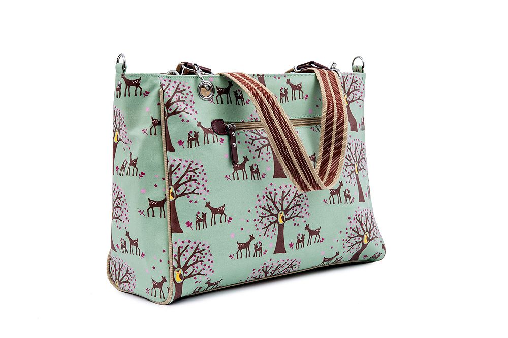 Torba Pink Lining Bramley Tote Woodland