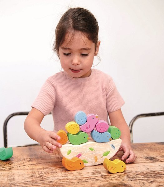 Tender Leaf Toys, Drewniana gra zręcznościowa - Balansujące Małe Ptaszki Tender Leaf Toys, Drewniana gra zręcznościowa - Balansujące Małe Ptaszki