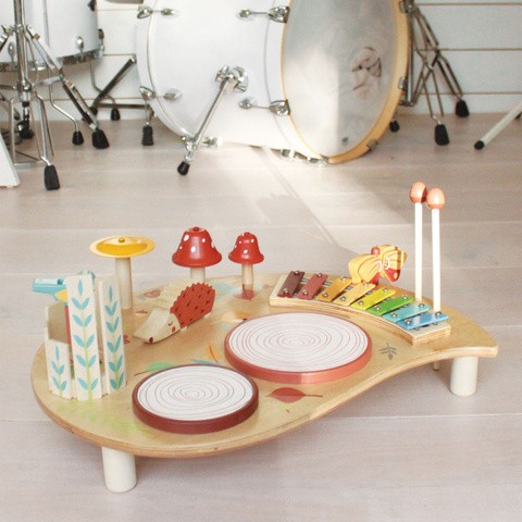 Tender Leaf Toys, Drewniany stolik muzyczny Tender Leaf Toys, Drewniany stolik muzyczny