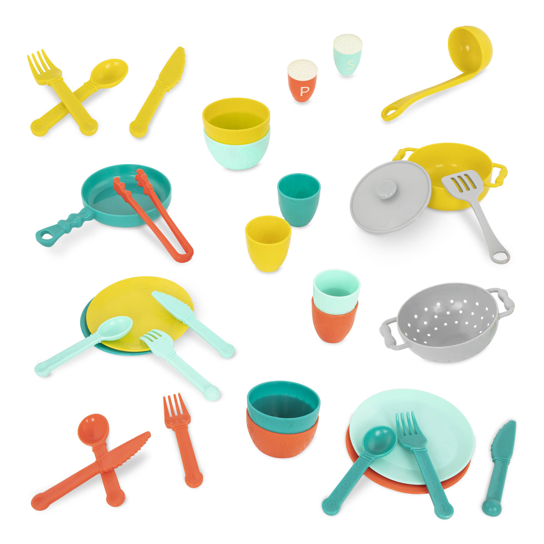 Btoys, Mini Chef Kitchen Set – zastawa STOŁOWA i akcesoria KUCHENNE Btoys, Mini Chef Kitchen Set – zastawa STOŁOWA i akcesoria KUCHENNE