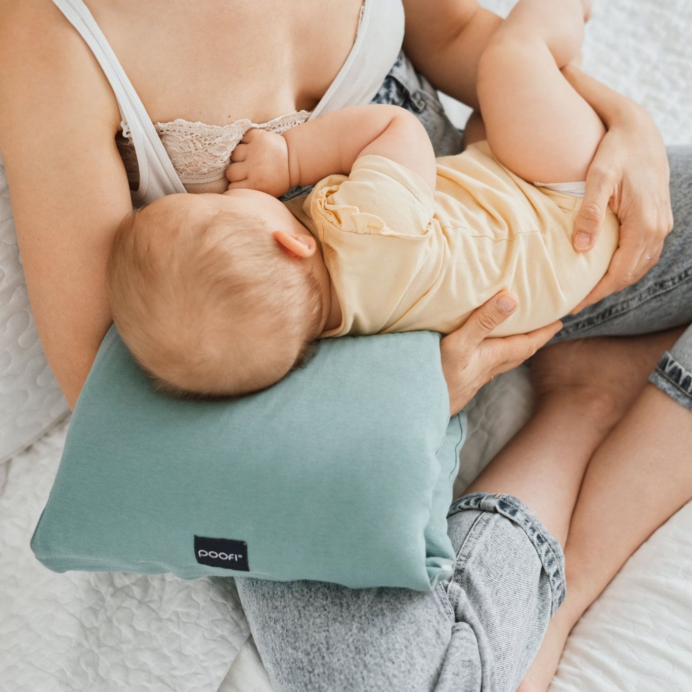 Poofi, Poduszka do karmienia na rękę - morela