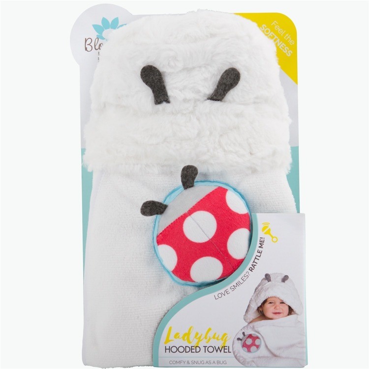 Blooming Bath, Ręcznik z kapturkiem, biedronka Blooming Bath, Ręcznik z kapturkiem, biedronka