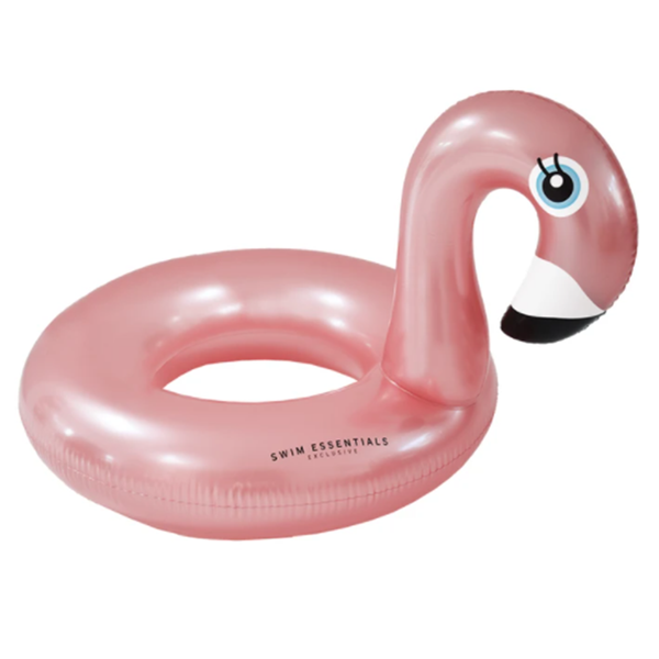 The Swim Essentials, Koło do pływania Rose Gold Flamingo 95 cm