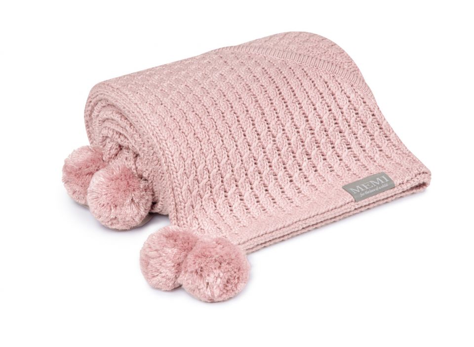 My Memi, Kocyk bambusowy z kapturkiem 90x90 powder pink My Memi, Kocyk bambusowy z kapturkiem 90x90 powder pink
