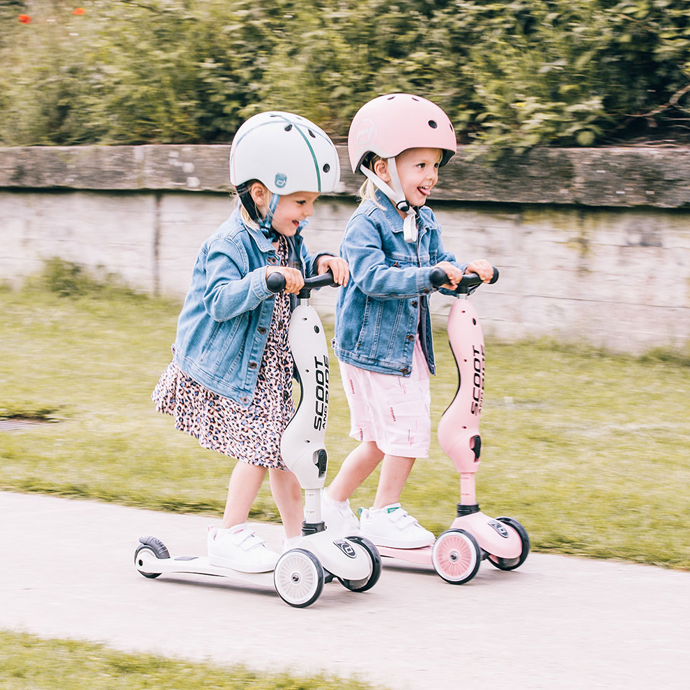 SCOOTANDRIDE, Kask S-M dla dzieci 3+ Rose SCOOTANDRIDE, Kask S-M dla dzieci 3+ Rose