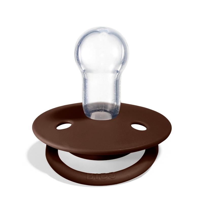 Bibs, De Lux Mocha One Size Smoczek uspokajający silikonowy