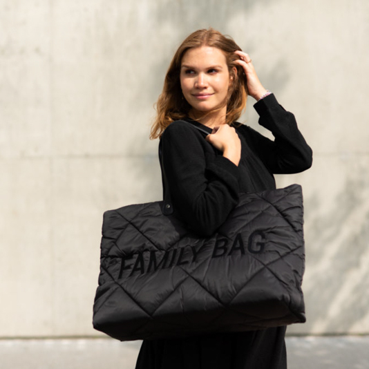 Childhome, Torba Family bag Pikowana Czarna Childhome, Torba Family bag Pikowana Czarna