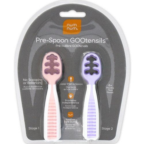 NumNum, Łyżeczki Wstępne GOOtensils™ Rosebud + Frosty Lilac