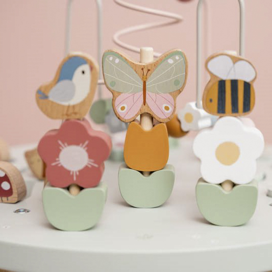 Stolik edukacyjny drewniany Flowers & Butterflies Little Dutch  Stolik edukacyjny drewniany Flowers & Butterflies Little Dutch