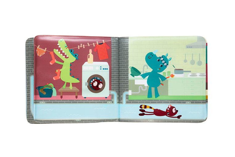 Lilliputiens, Książeczka do kąpieli Lemur George 18 m+