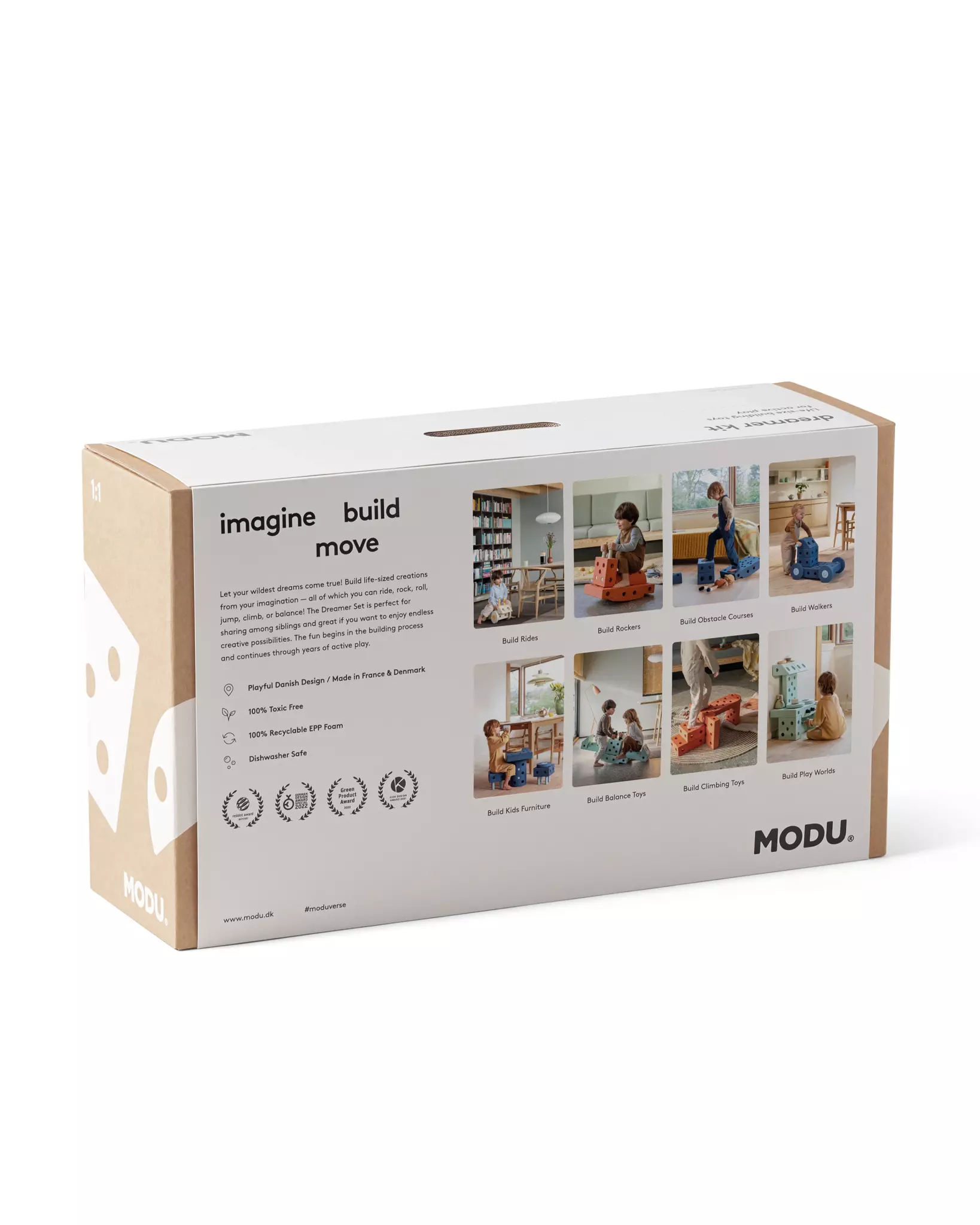 Modu Dreamer Set – Kreatywne Klocki Rozwijające Motorykę Dużą, Niebieski Modu Dreamer Set – Kreatywne Klocki Rozwijające Motorykę Dużą, Niebieski