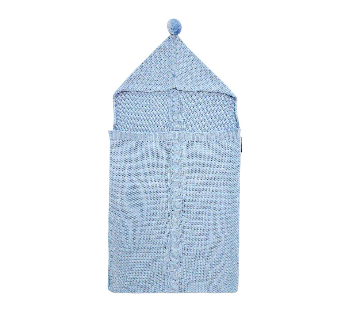 Lullalove, Śpiworek-kocykowy do spania - błękitny Lullavorek
