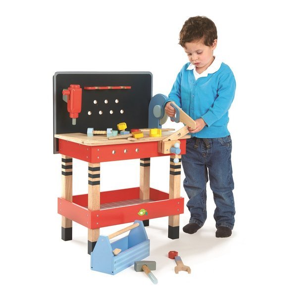 Tender Leaf Toys, Drewniany warsztat, stolik Tender Leaf Toys, Drewniany warsztat, stolik