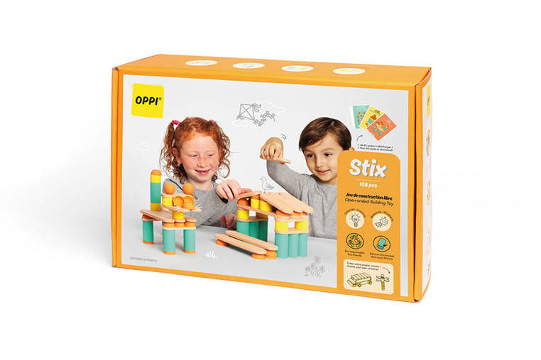 Oppi, Kreatywny Zestaw Konstrukcyjny Stix 108 el. Oppi, Kreatywny Zestaw Konstrukcyjny Stix 108 el.