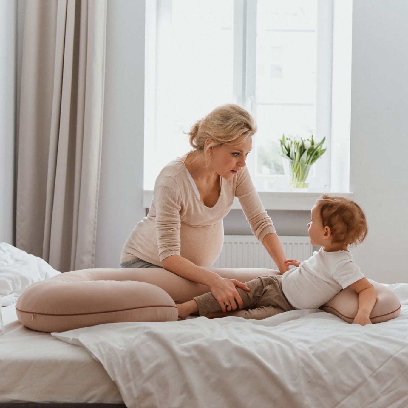 Poofi, Poduszka ciążowa Organic - morela