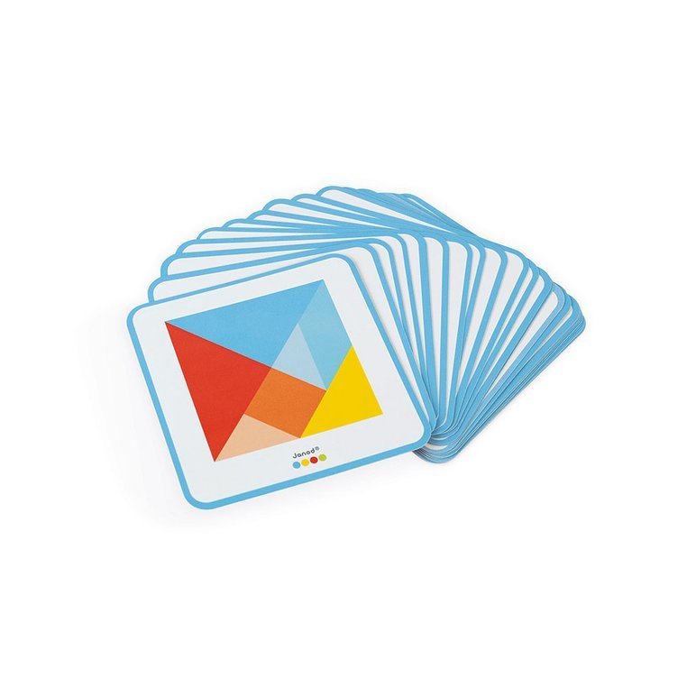 Janod, Drewniana układanka Tangram Essentiel Janod, Drewniana układanka Tangram Essentiel