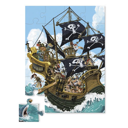 Crocodile Creek, Puzzle 24 elementy, Statek piracki