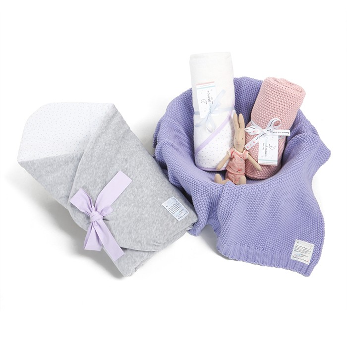 ColorStories, Rożek niemowlęcy Lavender Dots